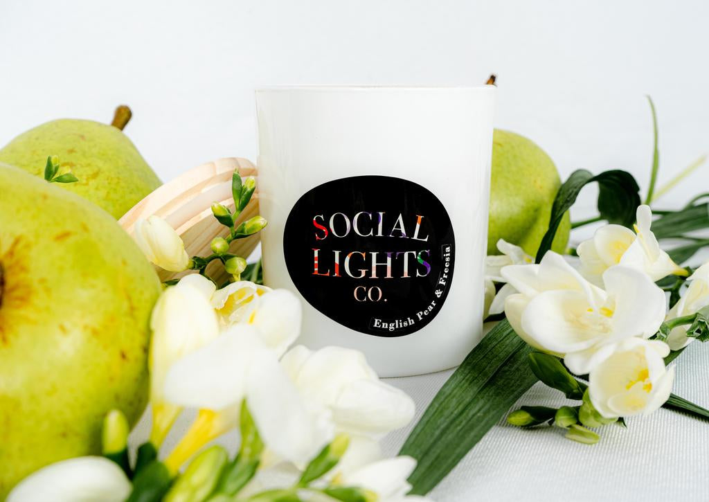 English Pear Freesia Pure Soy Wax Candles
